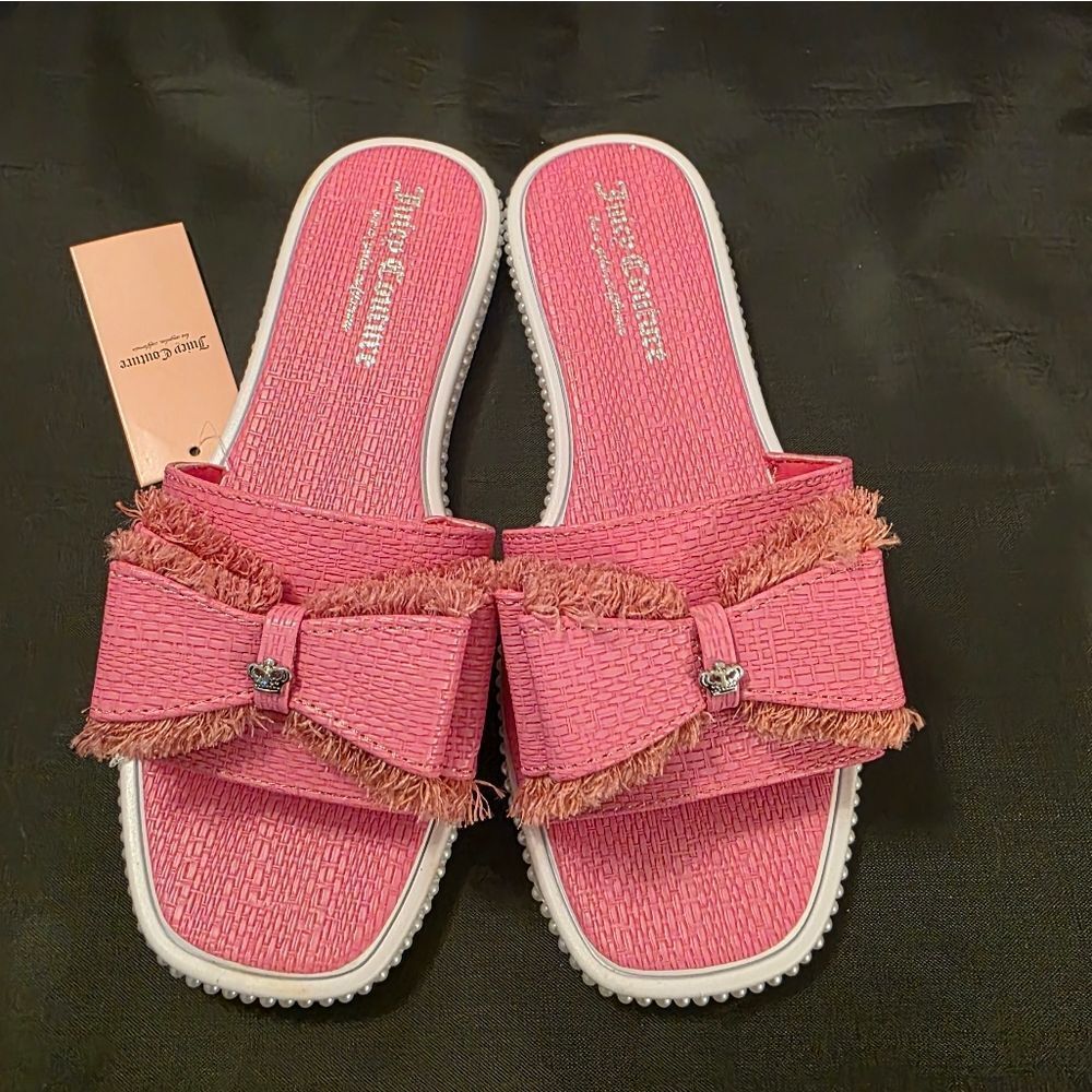 BRAND NEW JUICY  COUTURE YUP-WOW BOWNOT  SLIDER R3